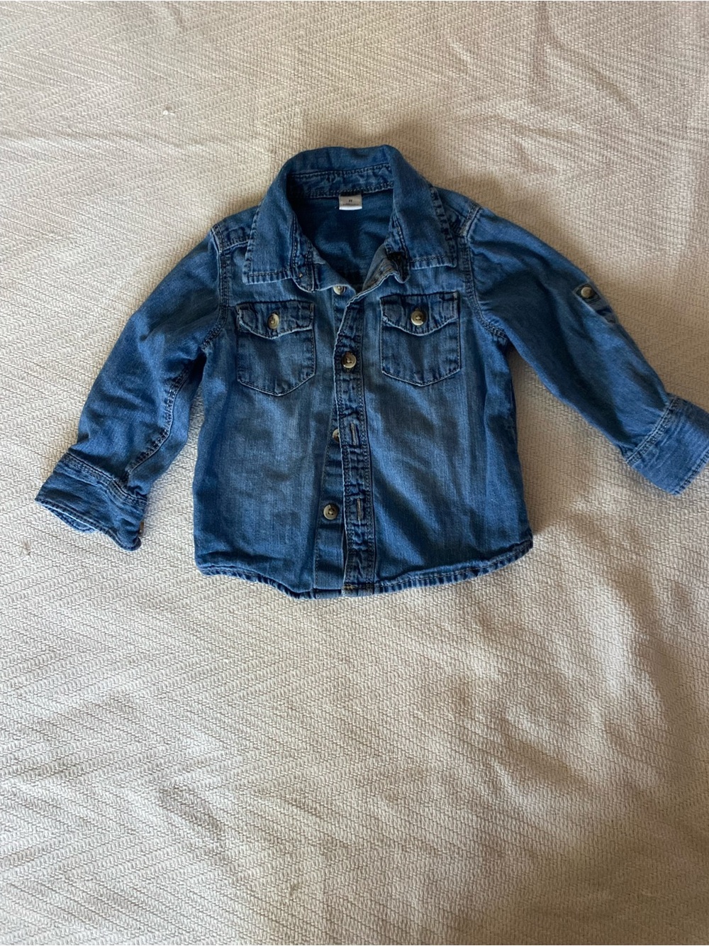 2T Western Old Navy Kids Denim Shirt Jacket in Blue